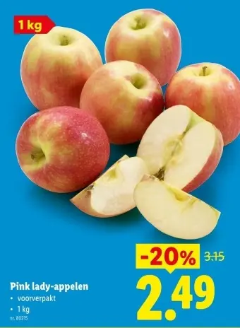 Promotie: Pink lady-appelen