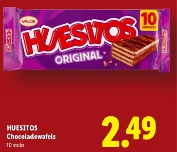 Aanbieding: Huesitos Chocoladewafels