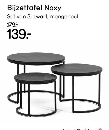 Aanbieding: Bijzettafel Noxy
