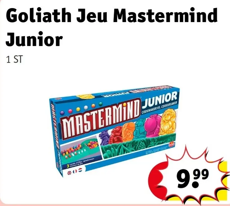 Offre: Jeu Mastermind Junior