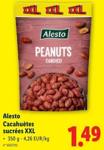 Offre: Cacahuètes sucrées XXL