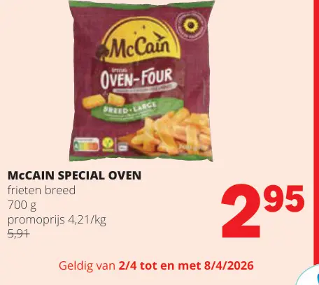Promotie: McCain Special Oven frieten breed