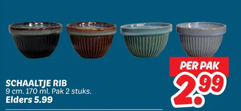 Aanbieding: Schaaltje rib