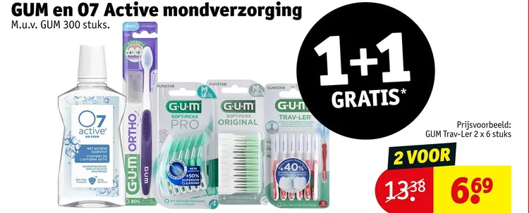 Aanbieding: GUM en O7 Active mondverzorging