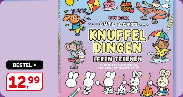 Promotie: Knuffeldingen leren tekenen