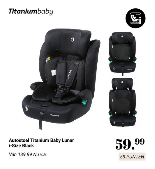 Aanbieding: Autostoel Titanium Baby Lunar i-Size Black