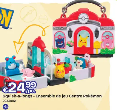 Offre: Squish-a-longs - Ensemble de jeu Centre Pokém
