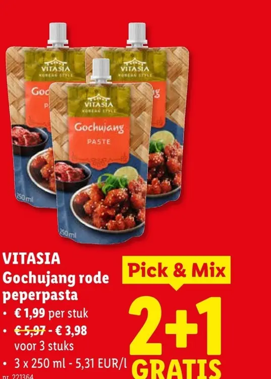 Promotie: Gochujang rode peperpasta