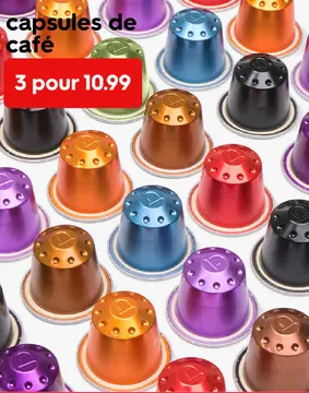 Offre: capsules de café