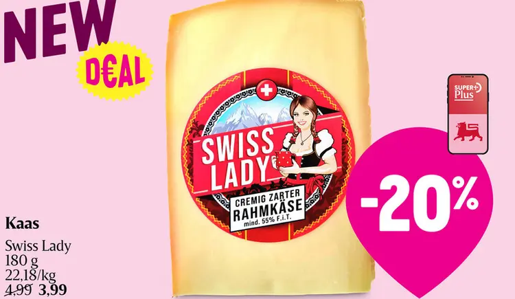 Promotie: Kaas Swiss Lady
