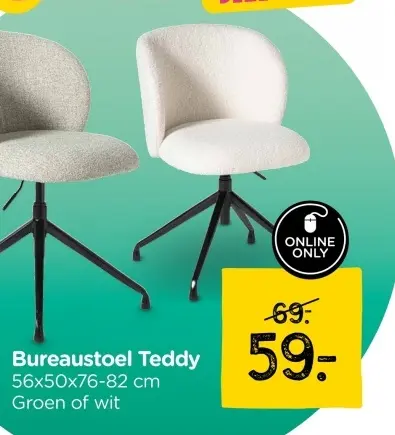 Aanbieding: Bureaustoel Teddy