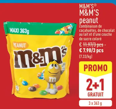 Offre: M&M'S peanut