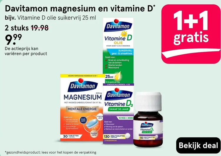 Aanbieding: Magnesium en vitamine D