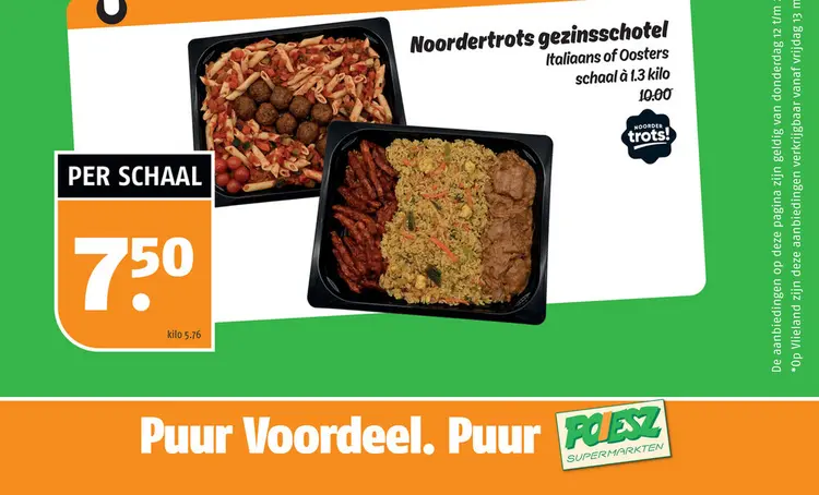 Aanbieding: Noordertrots gezinsschotel