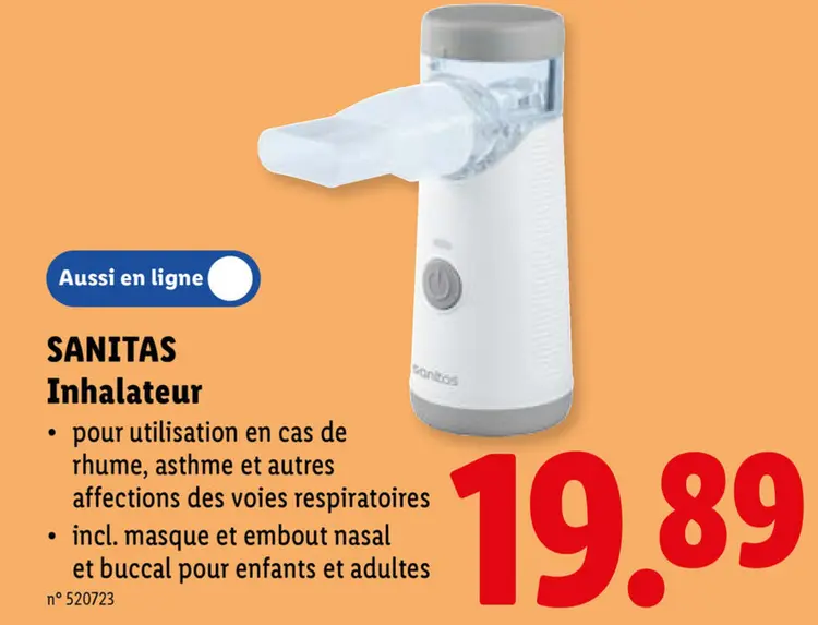 Offre: Inhalateur