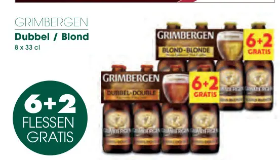 Promotie: Grimbergen Dubbel / Blond