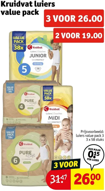 Aanbieding: Luiers value pack