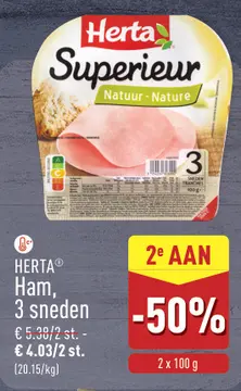 Aanbieding: HERTA Ham