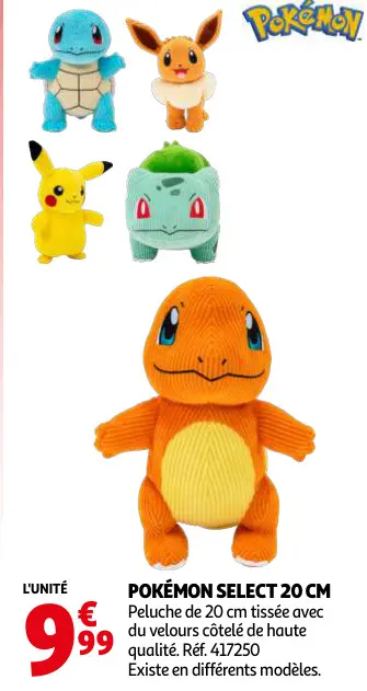 Offre: Pokémon select 20 cm