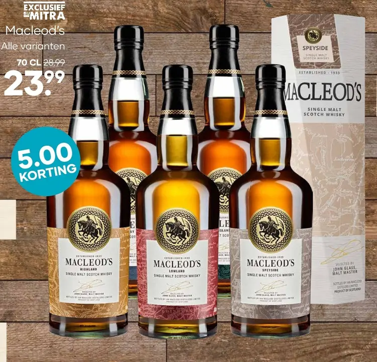Aanbieding: Macleod's Single Malt Scotch Whisky