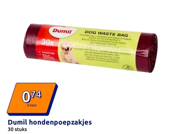 Promotie: Dumil hondenpoepzakjes