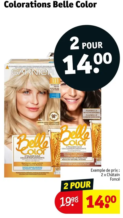 Offre: Colorations Belle Color