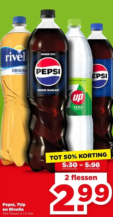 Aanbieding: Pepsi, 7Up en Rivella
