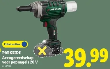 Promotie: Accugereedschap voor popnagels 20 V