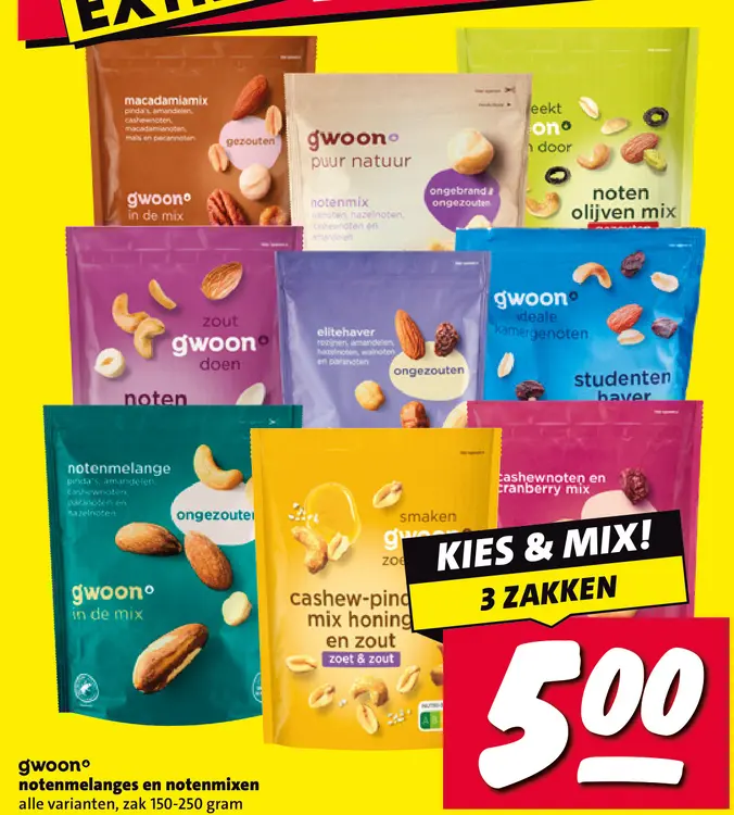 Aanbieding: notenmelanges en notenmixen