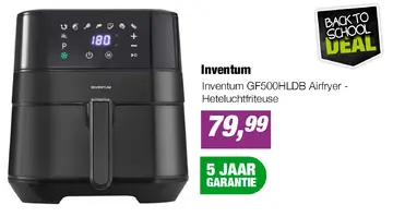 Aanbieding: Inventum GF500HLDB Airfryer - Heteluchtfriteuse