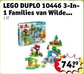 Aanbieding: LEGO DUPLO 10446 3-In-1 Families van Wilde Dieren