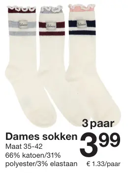 Aanbieding: Dames sokken