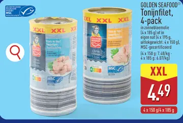 Offre: Golden Seafood Tonijnfilet, 4-pack