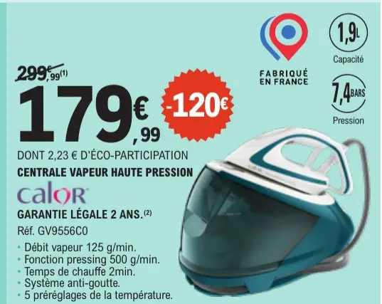 Promotie: Centrale vapeur haute pression