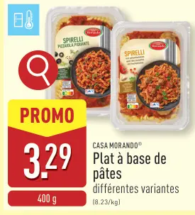 Offre: Plat à base de pâtes