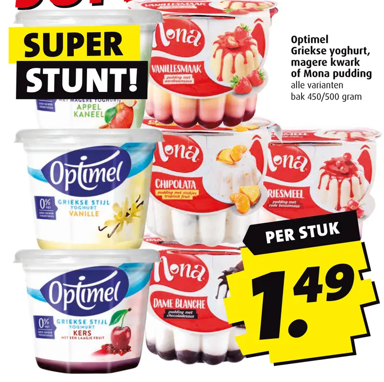 Aanbieding: Diverse toetjes