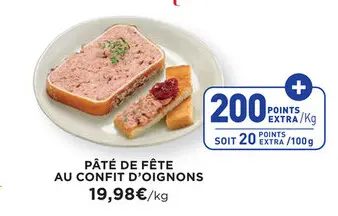 Offre: Pâté de fête au confit d'oignons