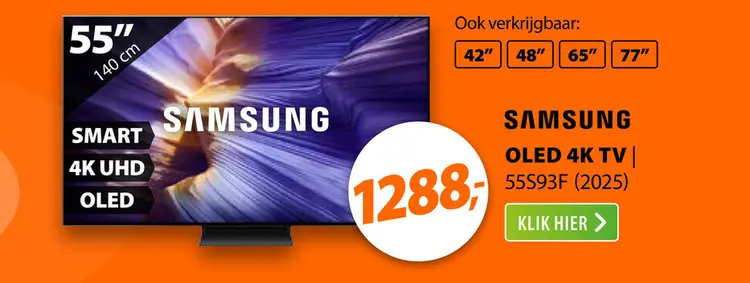 Aanbieding: Samsung OLED 4K 55S93F (2025)