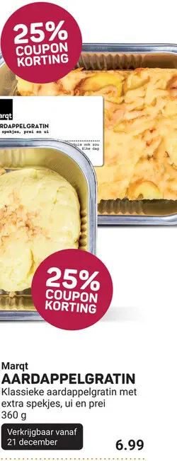 Aanbieding: Aardappelgratin
