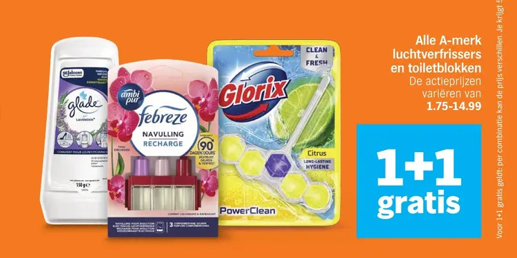 Aanbieding: Alle A-merk luchtverfrissers en toiletblokken