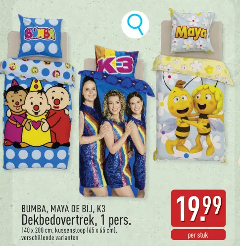 Promotie: BUMBA, MAYA DE BIJ, K3 Dekbedovertrek
