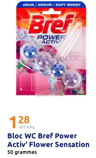 Offre: Bloc WC Bref Power Activ' Flower Sensation