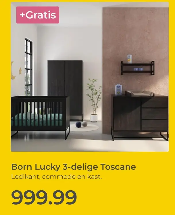 Aanbieding: Born Lucky 3-delige Toscane