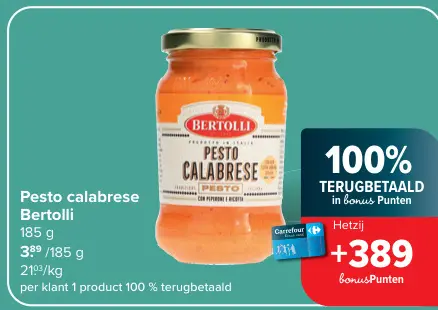 Promotie: Pesto calabrese