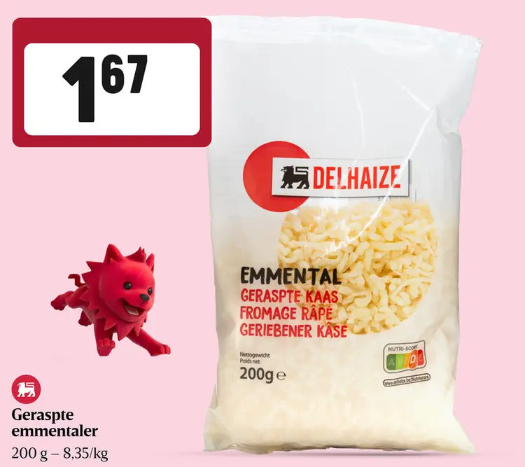 Promotie: Geraspte emmentaler