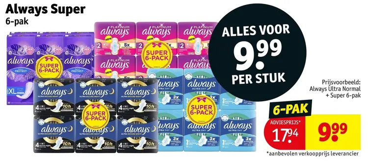 Aanbieding: Maandverband