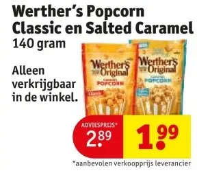 Aanbieding: Werther's Popcorn