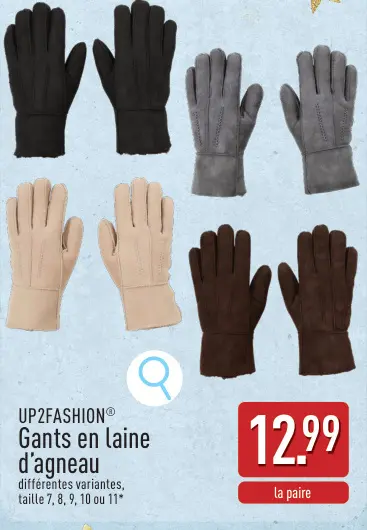 Offre: Gants en laine d'agneau