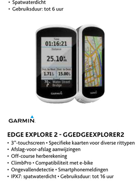 Aanbieding: EDGE EXPLORE 2 - GGEDGEEXPLORER2