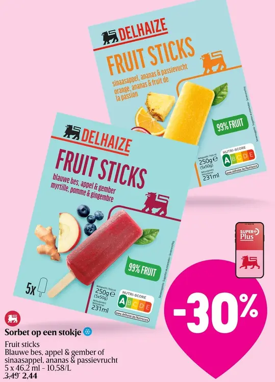 Promotie: Sorbet op een stokje